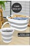Foldable Set of 2 Baskets