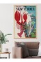 The New Yorker Poster One Piece Wooden Framed Painting