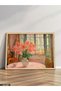 Oil Painting Pink Flowers One Piece Wooden Framed Painting - 2