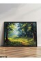 Forest Road One Piece Black Wooden Framed Painting - 2