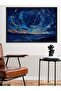 Starry Night One Piece Black Wooden Framed Painting