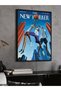 The New Yorker Poster Basketball One Piece Black Wooden Framed Painting - 5
