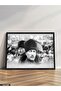 Mustafa Kemal Atatürk One Piece Black Wooden Framed Painting - 2