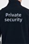 Men's Special Security Embroidered Black Fleece Coat (Armali) Men, Reflective, Special Security Fleece - 6