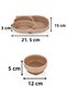 2-Piece Silicone Baby Feeding Set / Divided Food Plate / Food Bowl - Moka - 4