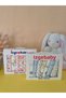 Baby Mouth Wipes Cotton 7 Pieces Patterned Boxed Pink-White - 3