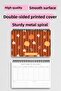 Autumn-Themed Cozy Design Themed A5 Spiral-Bound To-Do List Weekly Planner - 6