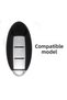 Smart 3-Button Carbon Fiber Key Protection Case Compatible with Nissan Qashqai, Micra, Tiida, X-Trail - 2