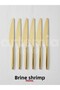 Gold Dine 6-Piece Shiny Gold Dinner Knife Set – Luxurious Tableware Elegance - 2