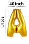Foil Letter Balloon Gold Color 40 Inch 100 cm Helium Compatible - 3