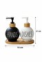 Dmr-8890 Round Glass Soap Dish with 2 Bamboo Plates - 2