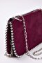 Burgundy Studded Cross Strap Women's Mini Wallet Bag Twoaw25Oc00005 - 4