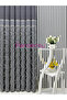 Bohemian Style Seyran Fringed Gray Panel Background Curtain 1X3 Frequent Pleats Suitable for Any Room