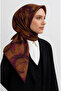 Tivil Silk Scarf 7405 - 0004 - 0026 Beige Crumpled Pattern
