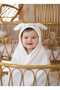 Cotton Soft Girl-Boy Newborn/Baby Bath Swaddle Towel White/Eared Rabbit - 2