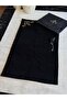 Black Velvet Yellow Logo Embroidered Men's Prayer Rug Special Production
