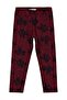 Floral Patterned Leggings for Ages 6-9 - Red 7-8 Years - 3