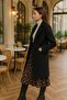Women's Single-Button Closure Bouclé Coat cty-şim-245301 - 2