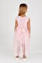 Kids Girl's Tail Lace Evening Dress Ak2208 - 3