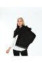 Black Soft Textured Unisex Thick Scarf Shawl - 4