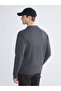 MG TRENDEN Anthracite Polo Neck Men's Knit Cardigan - 4
