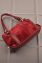 Women's Hand and Shoulder Bag. Burgundy Suede Bag. - 8