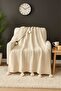 Knitwear Pompom Tv Blanket - Knee Shawl - Woven Sofa Cover
