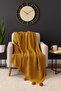 Knitwear Pompom Tv Blanket - Knee Shawl - Woven Sofa Cover