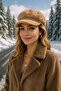 Camel Soft Textured Plush Cap Women's Hat