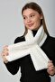 Ecru Soft Textured Plush Women's Neck Collar - 6
