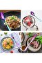 24 Pcs Stainless Steel Reusable Spoon Fork And Knives Rainbow Color Cutlery Set - 3