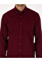 Claret Red Regular Fit Long Sleeve Shirt 50316736-Vr014 - 6