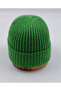 Green Woolen Ribbed Unisex Beanie - 2