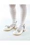 Girl's Heeled Evening Dress Shoes with Bow - 3