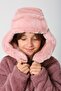 PinK Plush Furry - Girl's Beanie Hat with Headphones - 5