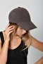 Anthracite Nubuck Suede Unisex Cap Hat - 6