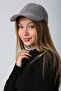 Gray Nubuck Suede Unisex Cap Hat - 2