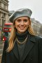 Gray Woolen Painter Women's Beret