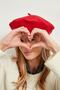 Red Woolen Painter Women's Beret - 3