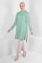 STONE EMBROIDERED COLLAR TIE DETAIL TUNIC 43527