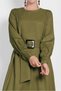 Belted Zippered Dress 40215 - 4