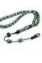 Oltu Stone and Green Galalith Double Fountain Embroidered Rosary