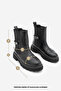 Women's Double-Sided Elastic Serrated Sole Chelsea Casual Boots Sarfen - 8