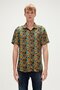 Bi-face Shirt Yellow Short Sleeve Printed Men's Shirt