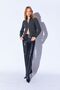 Soft Textured Zippered Women's Knitwear Cardigan Anthracite |   Mkw539427-01 - 7