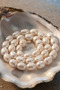 Real Strand Pearl - 9mm Natural White Luster Freshwater Round Pearl Jewelry Making Material - 2