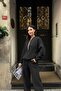 Women's Black Winter Tracksuit Set Inside Sh Fleece-Lined Bottom Top Set - 5