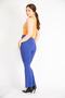 Women's Cobalt Blue Plus Size Leg Zipper Detailed Recovery Leggings 65n36364 - 4
