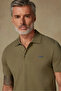 Royal Pike Pamuklu Comfort Fit Haki Polo Yaka Erkek Düz Polo Shirt - 6