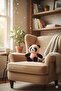 Cute Panda Plush Toy Keychain and Bag Ornament (250 cm)